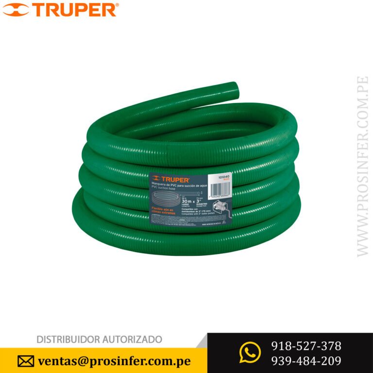 Manguera Rígida de Succión 3” x 30m Truper 101040 » Distribuidor Prosinfer